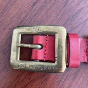 Ladies Ralph Lauren Belt - Brass buckle